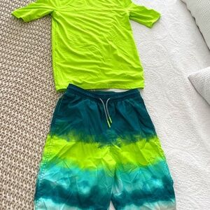 Cat & Jack Boys Swimsuit set size L 12/14